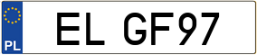 Truck License Plate